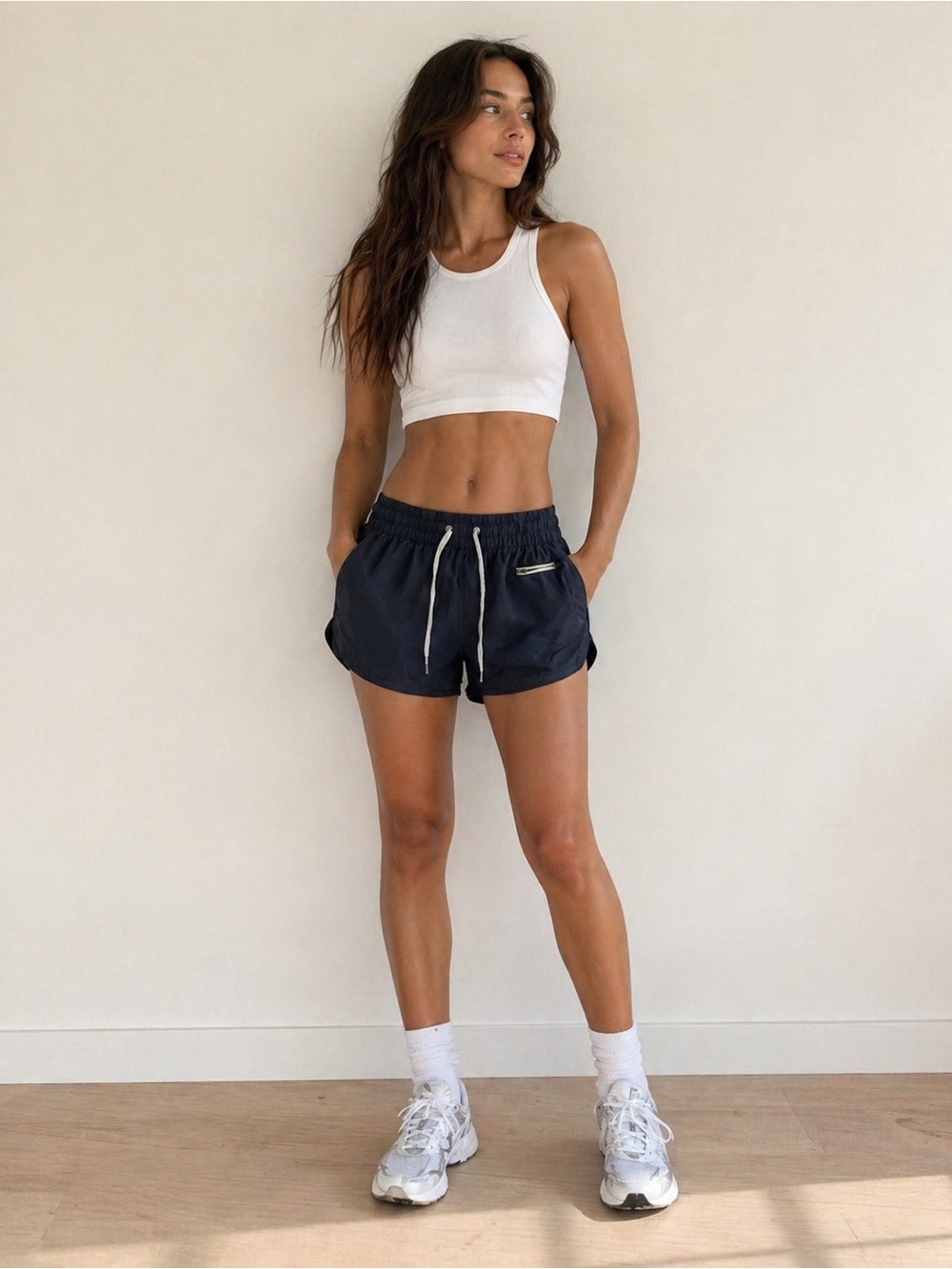 Vuori Black Athletic Drawstring Shorts